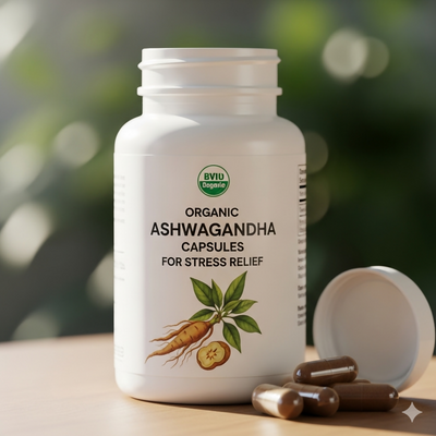 Organic Ashwagandha Capsules for Stress Relief